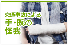 交通事故による手･腕の怪我